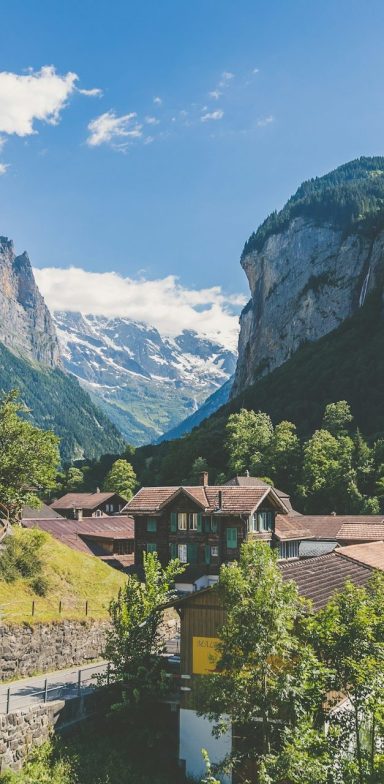 Das Lauterbrunnental im Berner Oberland Das Lauterbrunnental im Berner Oberland